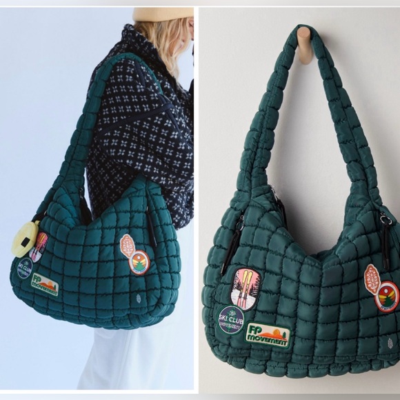 FP Movement by Free People Handbags - Free People Movement Quilted Patch Carryall Bag.
